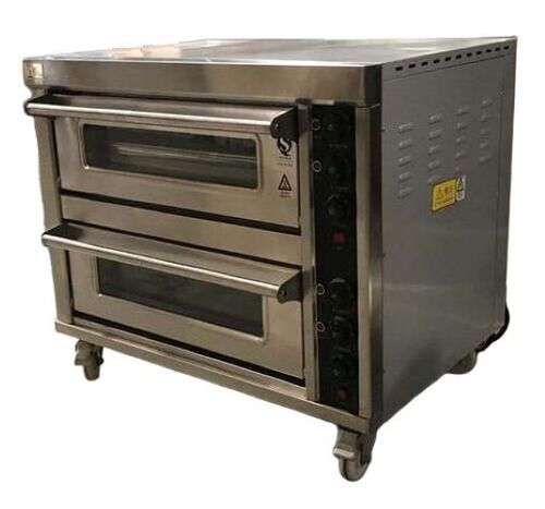 Automatic Double Deck Bakery Gas Oven - Material: Aluminum