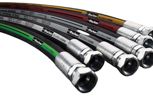 High Pressure Hydraulic Hoses - Color: Black