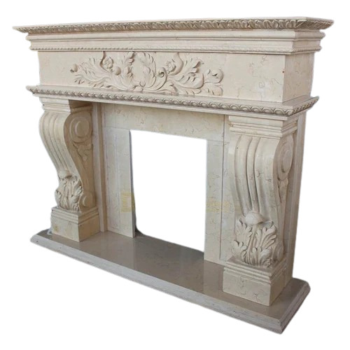 Marble Fireplace - Color: White