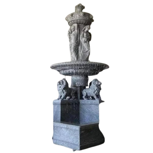 Outdoor Waterfall Fountain - Color: White