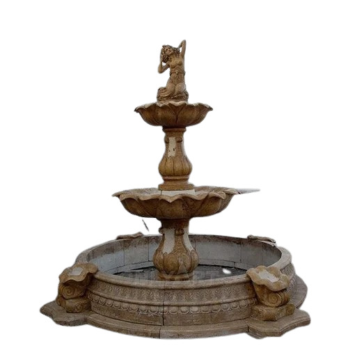 Stone Fountain - Color: Yellow