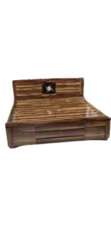 Premium Design Wooden Double Bed