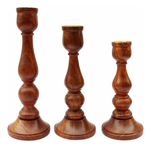 Wooden Candle Holder