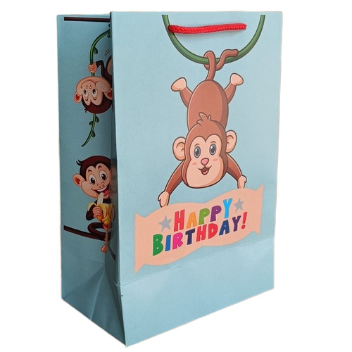 Happy Birthday Return Gift Paper Bags - Coating Type: Glossy/Matte As Per Requirement