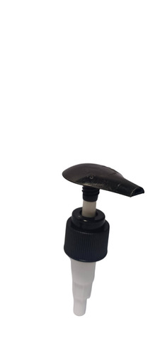 Screw Lock 24Mm Ribbed Black With White Round Head Dispenser - Material: Plastic