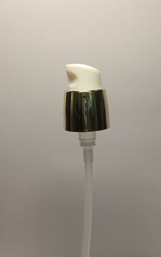 18MM DOUBLE WALL CREAM PUMP ( GOLDEN SLEEVES )