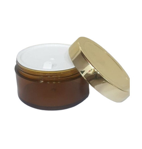 50 gm Amber San Jar with Golden Cap
