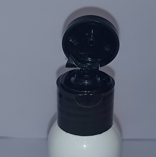 flip top 20mm black long neck cap