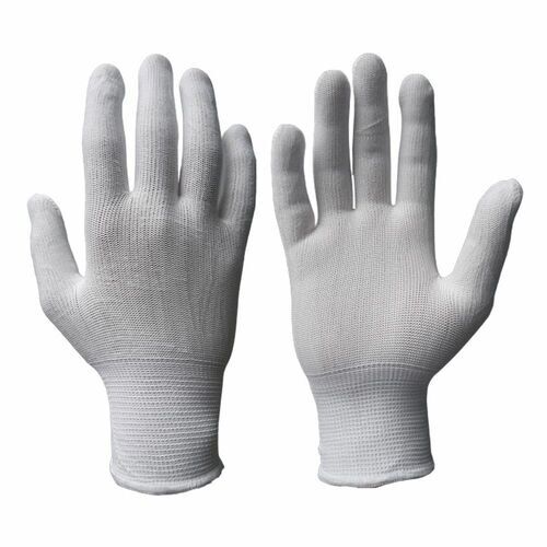 Nylon Hand Gloves - Color: White