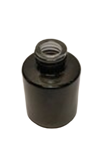 20ml Black Flat Shoulder Glass Bottle