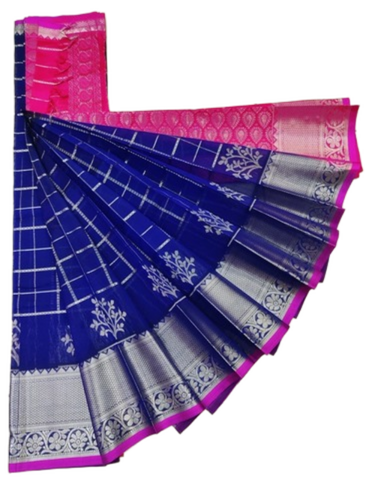 Blue Soft Silk Saree