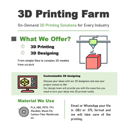 Nirmann 3D Farm Printing Service By MEDIC TECH PRIVATE LIMITED