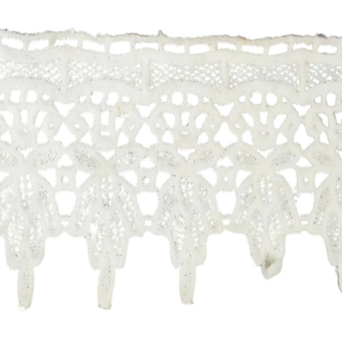 Cotton Crosia Lace - Color: White