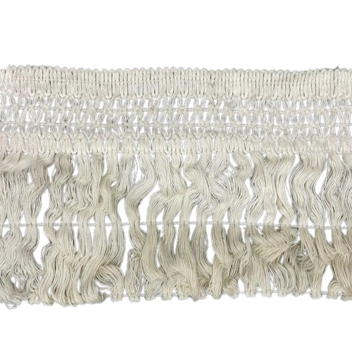 Cotton Fringe Lace - Color: White