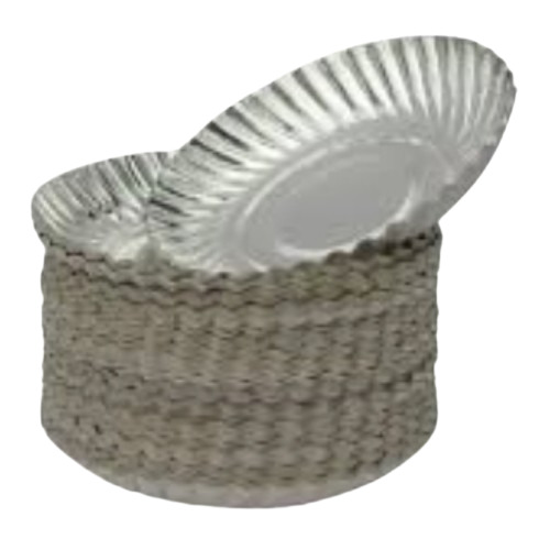 Silver paper plate
