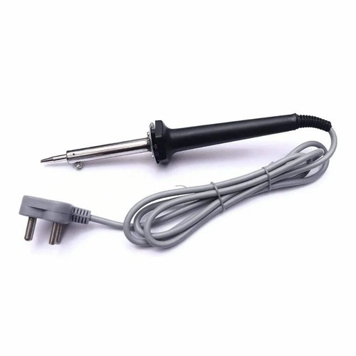 Electric Soldering Iron - Plastic, Metal & Rubber, 200 Millimeter (mm), Gray & Black | 60 Watt, 1 Meter Cord, Easy to Operate, Energy Efficient