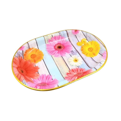 Flower Printed Serving Tray