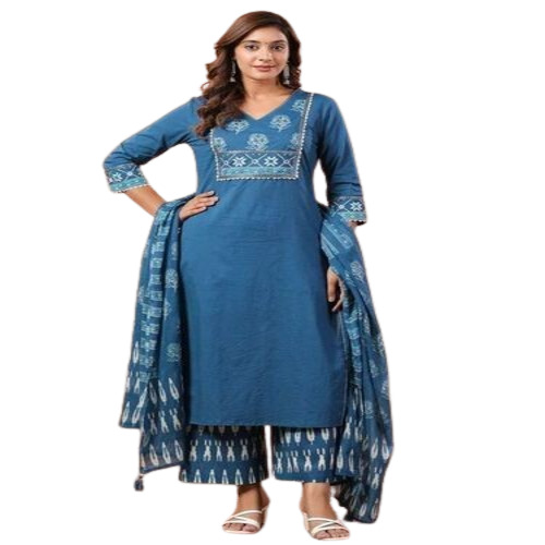 Cotton Straight Ladies Suits