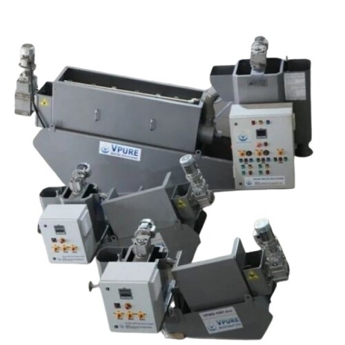 Dewatering Screws Press Machine - Color: Gray And White
