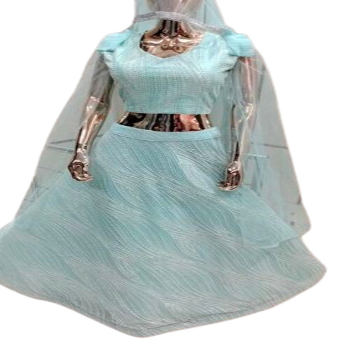 Sky Blue Designer Lehenga