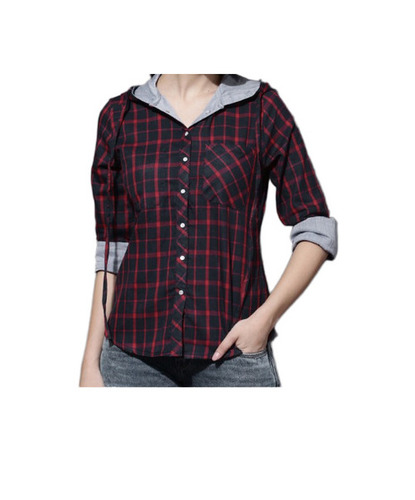 Women Printed Shirt - Collar Style: Classic