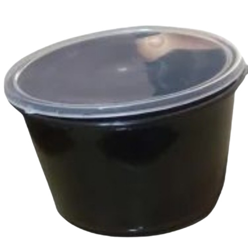 Black Plastic Food Container 