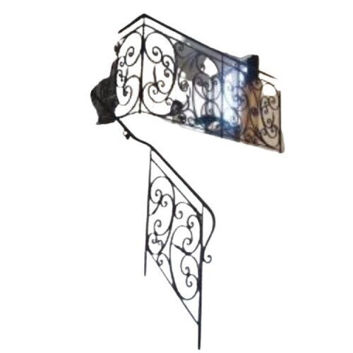 Cast Iron Railing - Color: Black