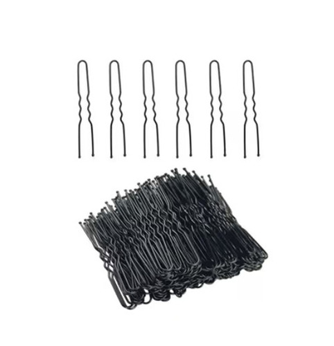 Fancy Hair Pin - Metal, Standard Size, Black | Lightweight, Washable, Reusable, Water Resistant, Crack Resistant