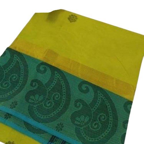 Handloom Colour Border Saree