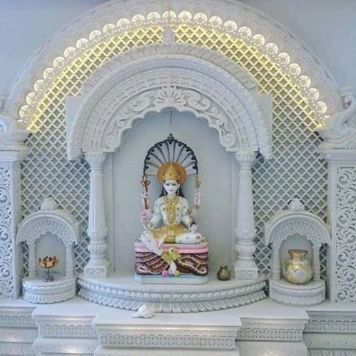 Marble Temples - Marble Customized Size Gray | Fine Finished Durable Polished Religious Temple