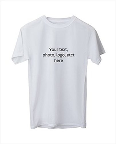 Printed Sublimation T Shirts - Color: White
