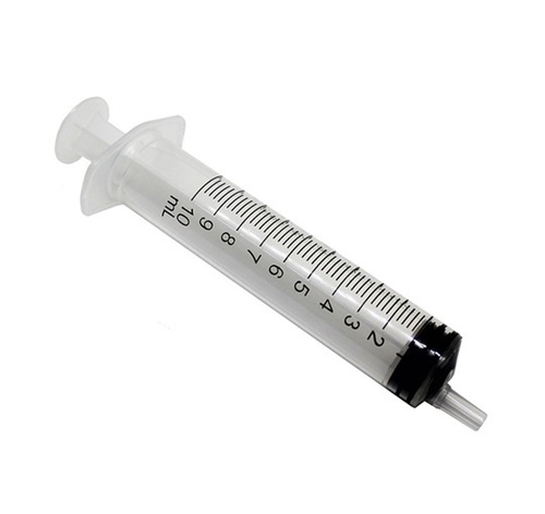 10ml Syringes - Plastic Material, Standard Size, White Color | Lightweight, Easy to Use, Manually Operated, Disposable, Stainless Steel Needle