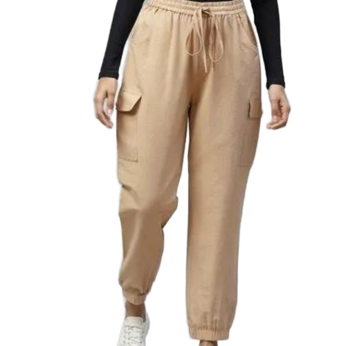 Khaki Women Regularl Fit Designe Jogger