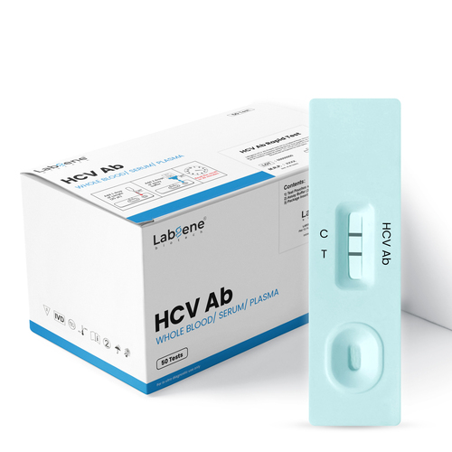 Labgene HCV Antibody Rapid Test Kit | Accurate Antibody Detection in Blood Serum & Plasma | 50Tests/Box
