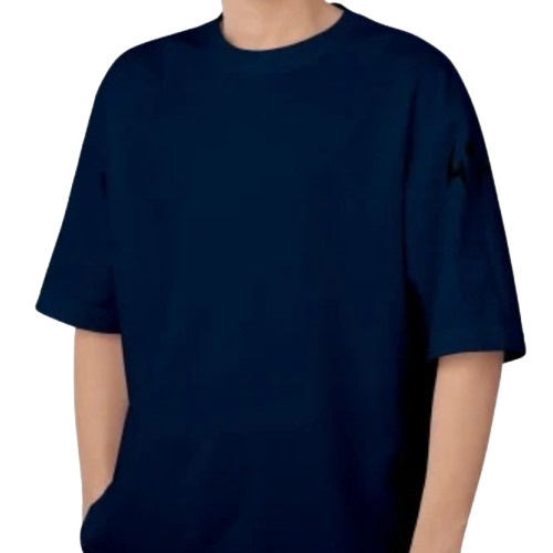 Men Oversized T Shirt - Cotton, Various Sizes Available (M, L, XL, XXL, XXXL), Navy Blue, Half Sleeves | Quick Dry, Comfortable Fit, Elegant Design