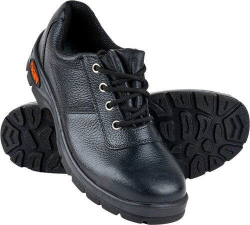 Durable Safety Shoes - Black, All Sizes | Comfortable, Durable, Lace Shoes for Men