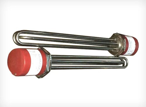 Tubular Oil Immersion Heater - Color: Silver