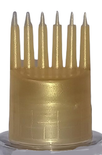 Comb Applicator Cap 24mm Golden