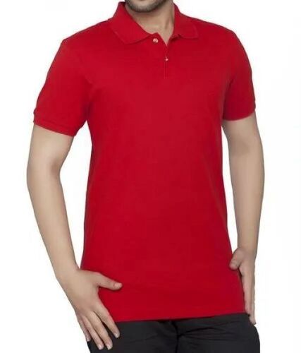 Skin Friendly Mens T Shirt - Color: Red