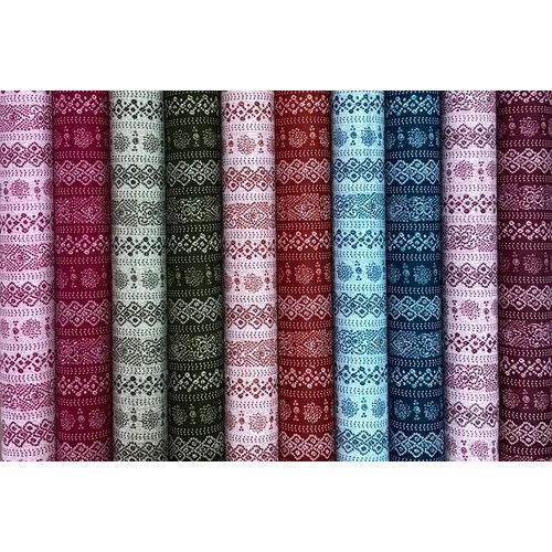 Vardhana Procian Print Cotton Nighty Fabric - Attributes: Tear-resistant