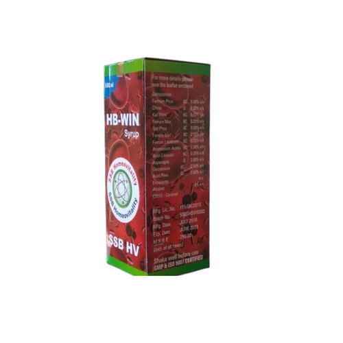 Hb Win Syrup 500Ml - Alcohol/Ethanol Volume: 500 Milliliter (Ml)