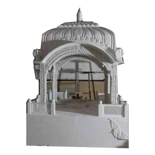Outdoor Makrana Marble Temple - Color: White