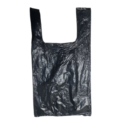 Black Plastic Carry Bag