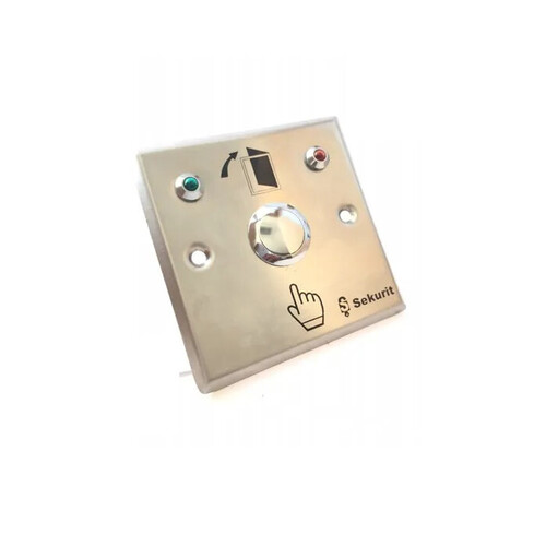 Ss Exit Button 3 Pins Single Pole Momentary - Color: Silver