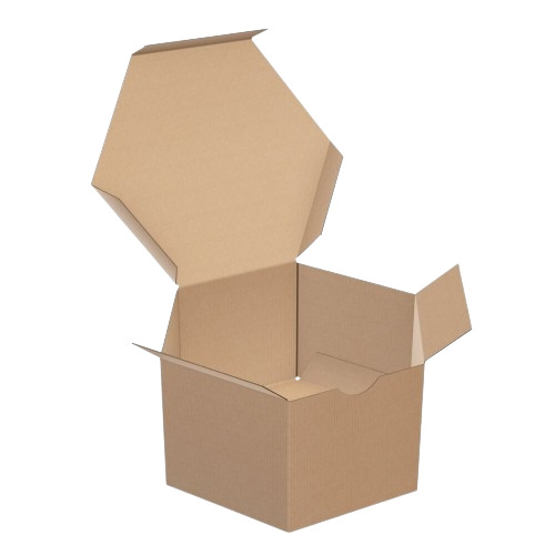 Corrugated Cardboard Box - Color: Brown