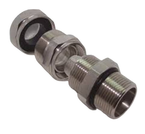 Double Compression Glands - Color: Silver