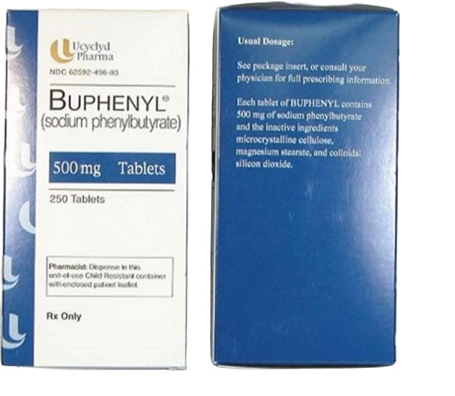 Buphennyl Sodium Phenylbutyrate 500mg Tablets