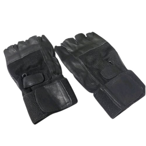 Driving Leather Gloves - Color: Black