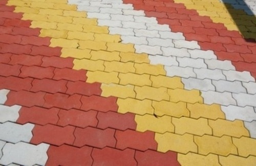 Red Outdoor Pavers Blocks