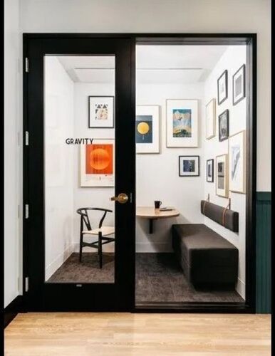 Glass Glazed Partition - Shape: Curve